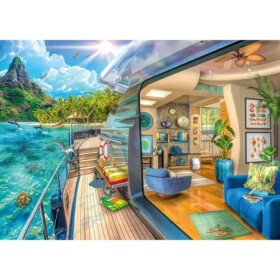 Puzzle vapor pe insula tropicala 1000 piese